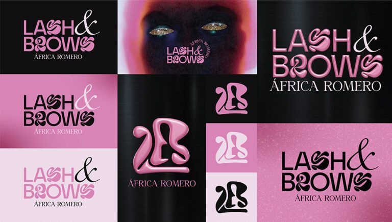 Logotipo de LASH & BROWS por Buraco