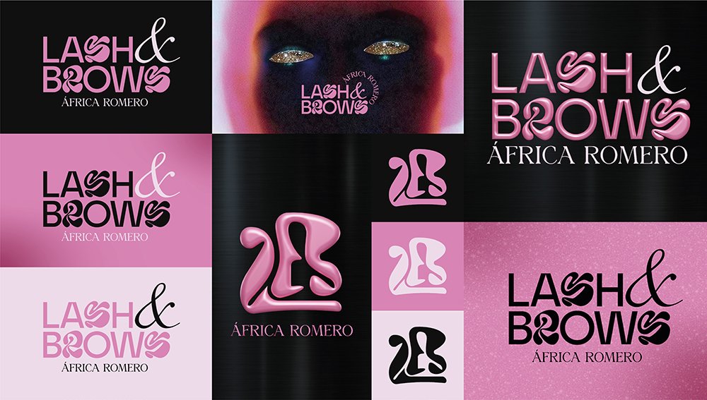 Logotipo de LASH & BROWS por Buraco