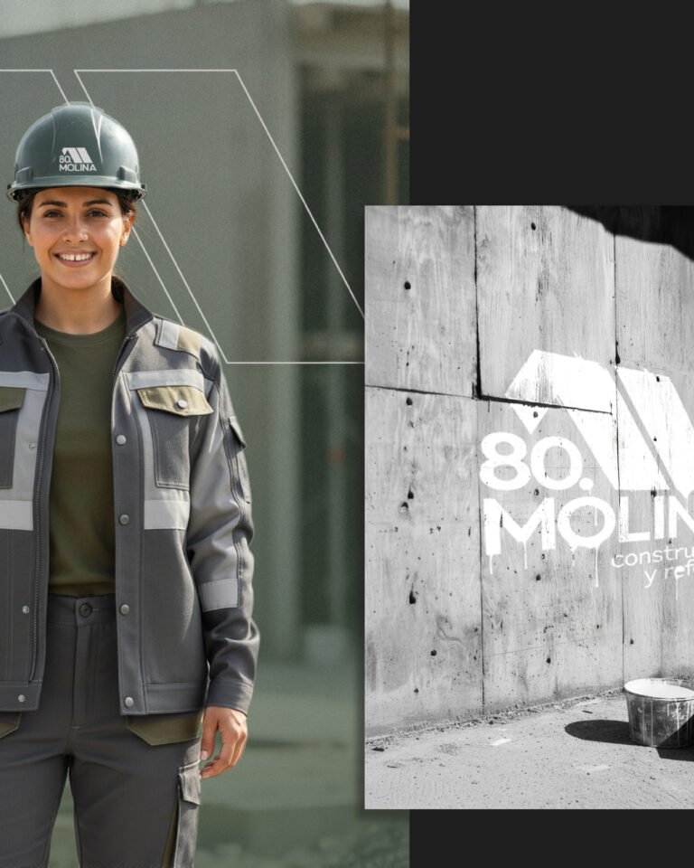 Adaptaciones de la marca MOLINA 80, por Buraco estudio creativo