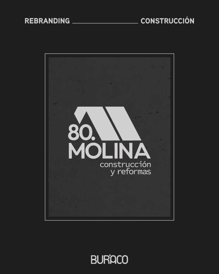 Creación de la marca MOLINA 80, por Buraco estudio creativo