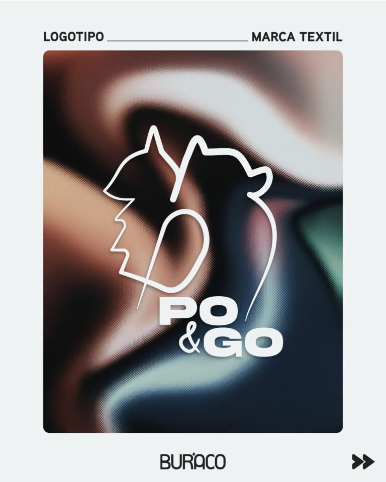 Creación de la marca textil po&go, por Buraco estudio creativo